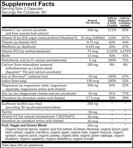 Gentle Prenatal Multivitamin & Mineral