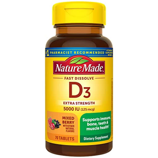D3 5000 IU (125 mcg) Mixed Berry