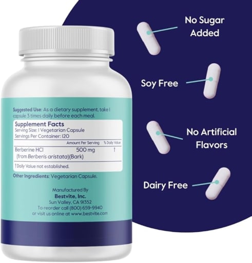 Berberine 500 mg