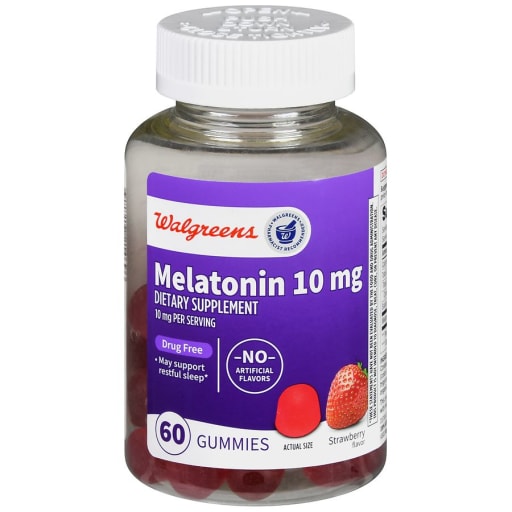 Melatonin Gummies 10 mg (Strawberry)