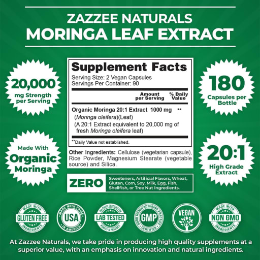 Extra Strength Moringa Leaf 20:1 Extract