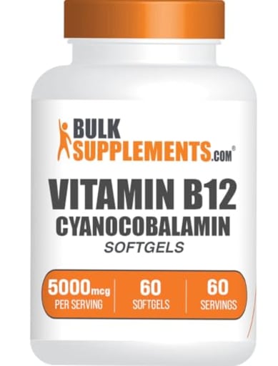 Vitamin B12 Softgels 5000 mcg