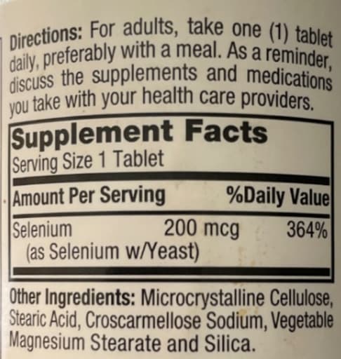 Selenium 200 mcg