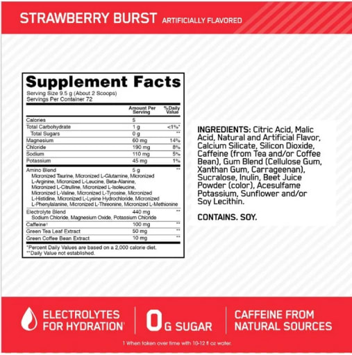 Essential AMIN.O. ENERGY + Electrolytes (Strawberry Burst)