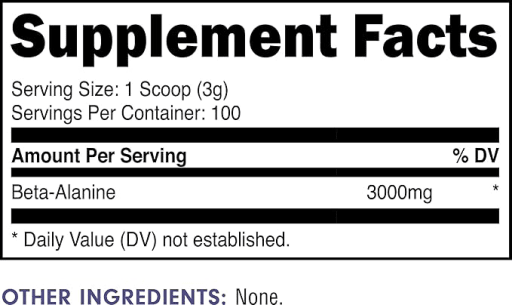 Beta Alanine 300mg Powder
