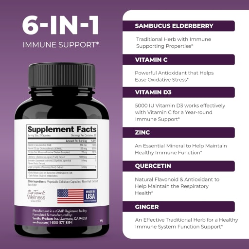 Elderberry Vitamin C and Zinc