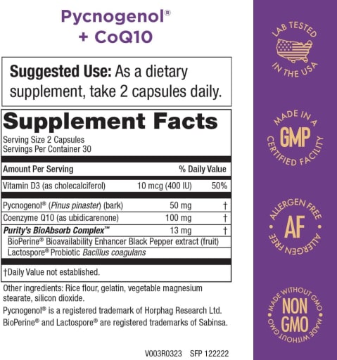 Pycnogenol + CoQ10