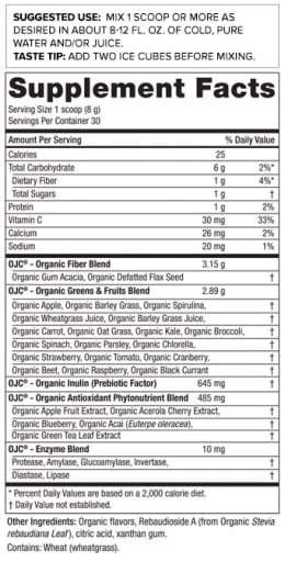 Organic Juice Cleanse OJC Daily Super Food Apple Sunrise