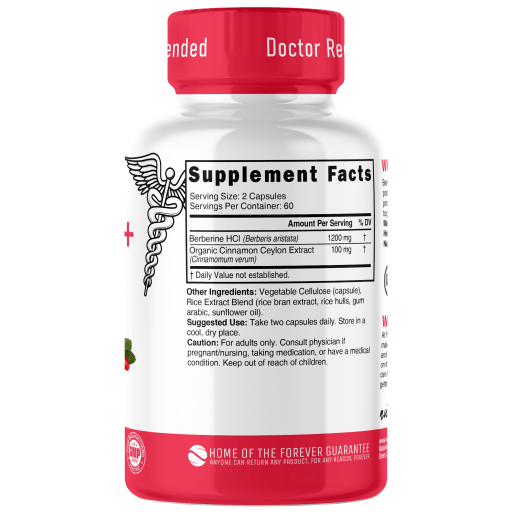 Nutri Berberine+ Ceylon Cinnamon 1300mg