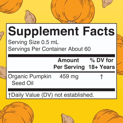 Organic Pumpkin Seed Oil Liquid Drops