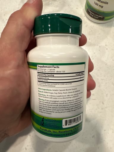 Melatonin 10 mg + L-Theanine 200 mg Capsules