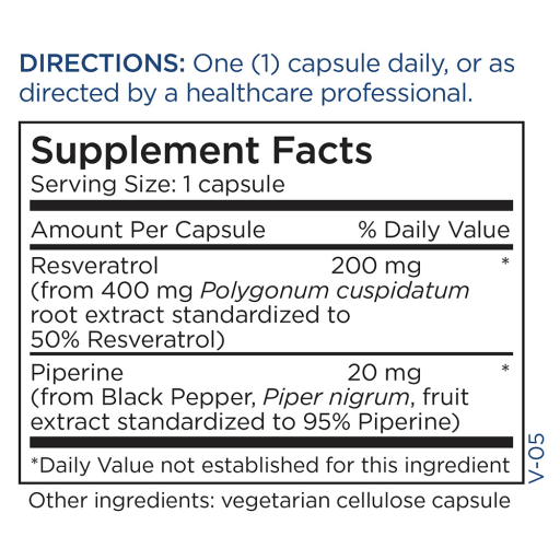 Resveratrol 200 mg with Piperine