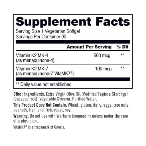 Vegan Vitamin K2 MK-7 & MK-4
