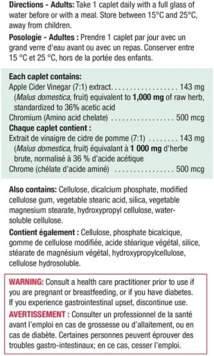 Apple Cider Vinegar & Chromium