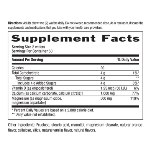Cal-Snack Calcium Magnesium Vanilla Orange Flavor