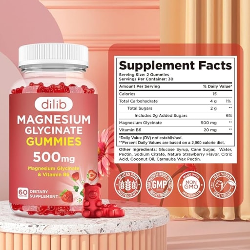 Magnesium Glycinate Gummies (Strawberry)