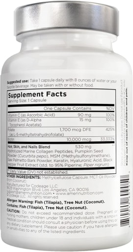 Amen Biotin Collagen Vitamins+