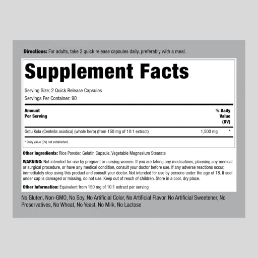 Gotu Kola 1500 mg