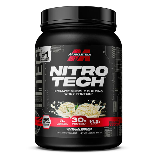 Nitro Tech Whey Protein Powder (Vanilla Cream)