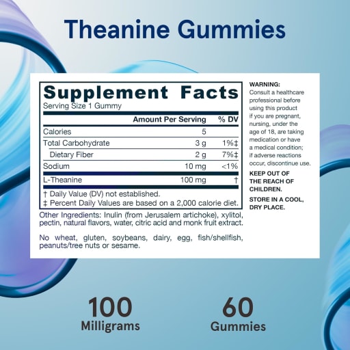 Theanine 100 mg Gummies