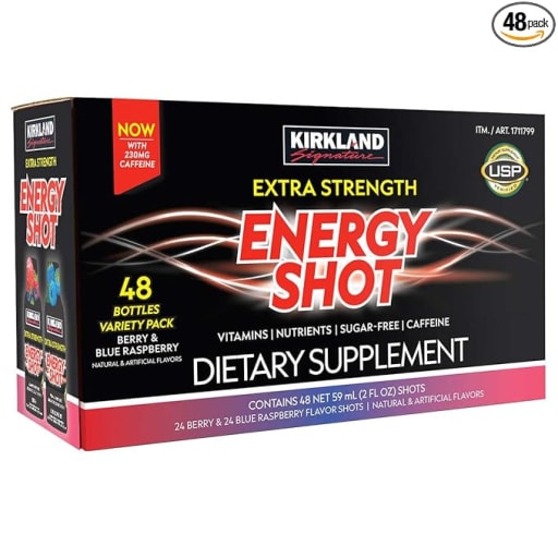 Extra Strength Energy Shot (Berry, Blue Raspberry)