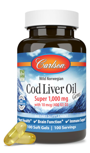 Cod Liver Oil Gems Super 1000 mg