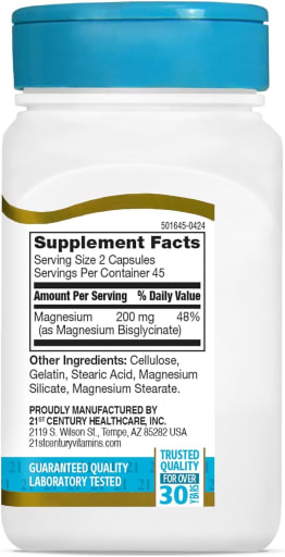 Magnesium Glycinate 200 mg