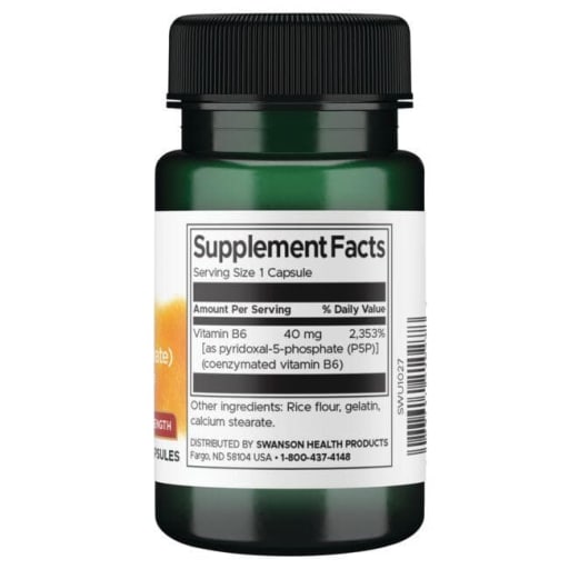 P-5-P (Pyridoxal-5-Phosphate) 40 mg Double Strength