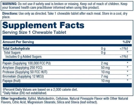 Papaya Enzyme Chewables