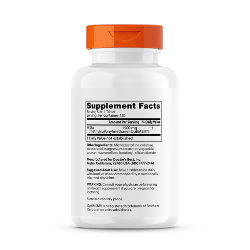 MSM with OptiMSM 1500 mg