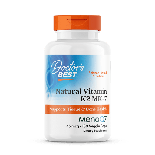 Natural Vitamin K2 MK-7 with MenaQ7 45 mcg