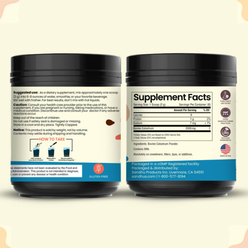 Grass Fed Bovine Colostrum Powder