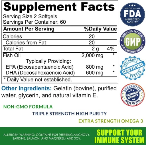 Mega Gold Omega 3 Fish Oil