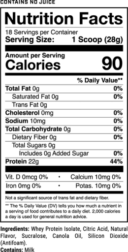 Phormula-1 Clear Whey Protein Isolate (Lemonade)
