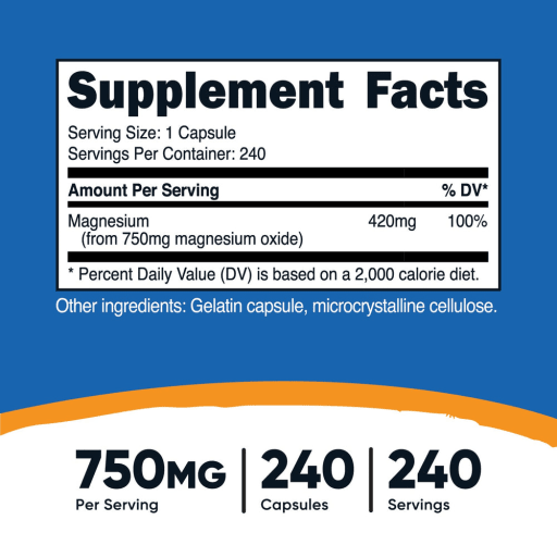 Magnesium Oxide 750 mg