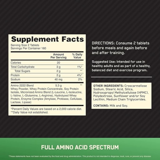 Superior Amino 2222 Tablets