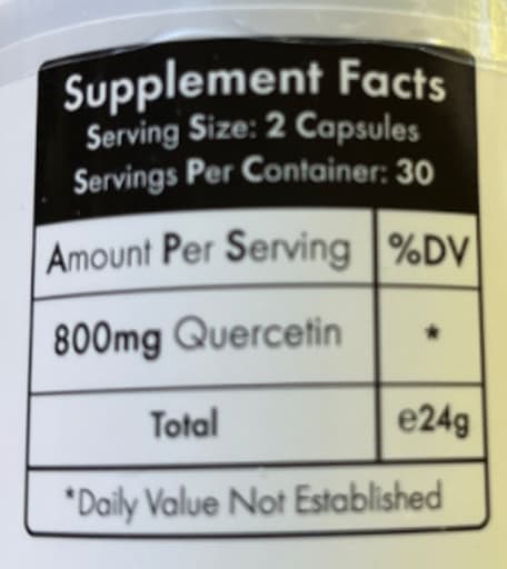 Pure Quercetin Capsules