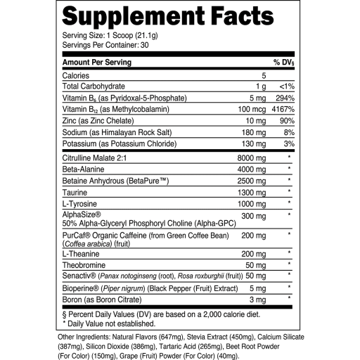 Bulk Pre-Workout (Black Cherry)