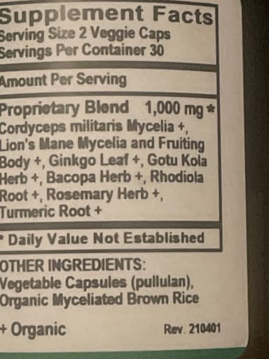 Mushroom Cognition Blend