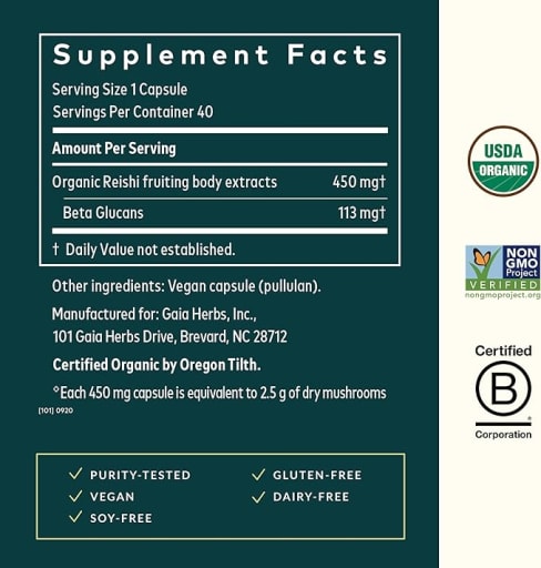 Reishi Mushroom Longevity Support