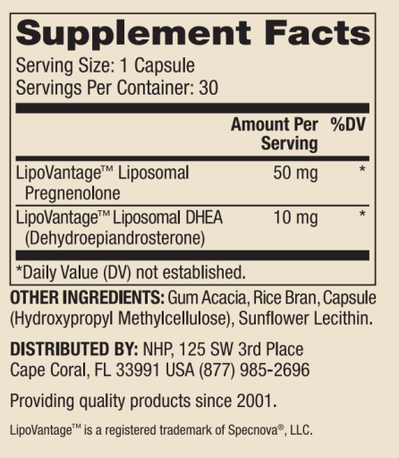 Liposomal Pregnenolone Plus DHEA