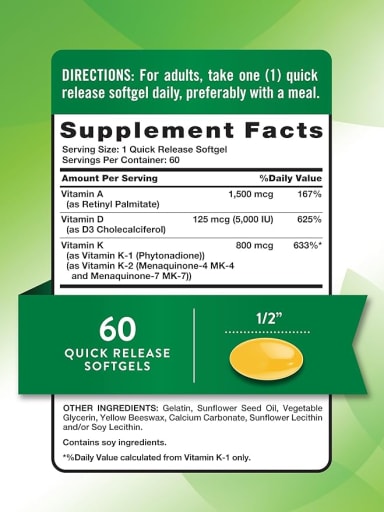 High Potency A•D•K Vitamins