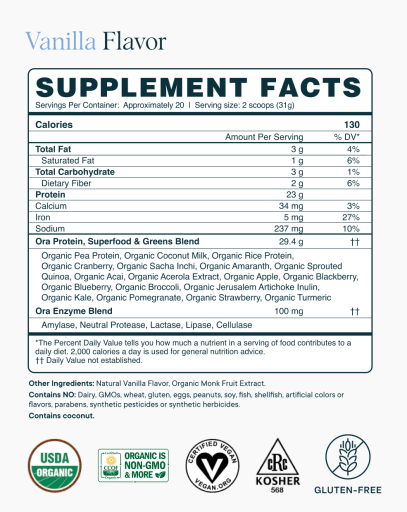 Daily Superfood Plant Protein (Vanilla)