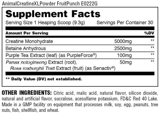 Supercharged Creatine 4-in-1 Powder (Fruit Punch)