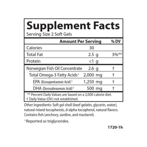 Maximum Omega 2000 Natural Lemon Flavor