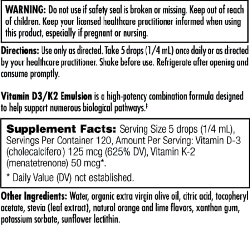 Vitamin D3/K2 Emulsion