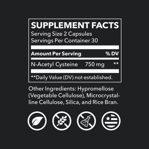 N-acetyl Cysteine (NAC) 750 mg