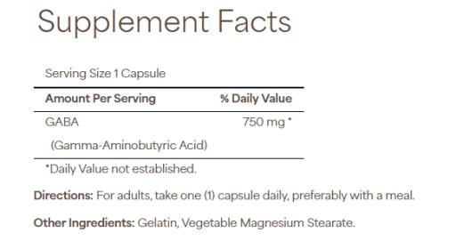 GABA 750 MG