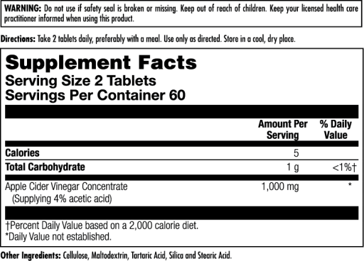 Apple Cider Vinegar 1000 mg