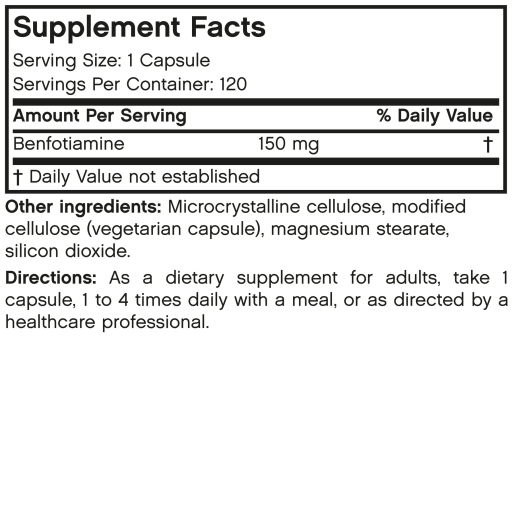 Benfotiamine 150 mg